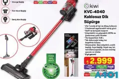 KİWİ KVC-4040 KABLOSUZ DİKEY SÜPÜRGE